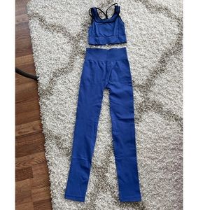 Periwinkle Matching Workout Set